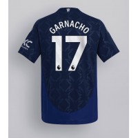 Camiseta Manchester United Alejandro Garnacho #17 Visitante Equipación 2024-25 manga corta